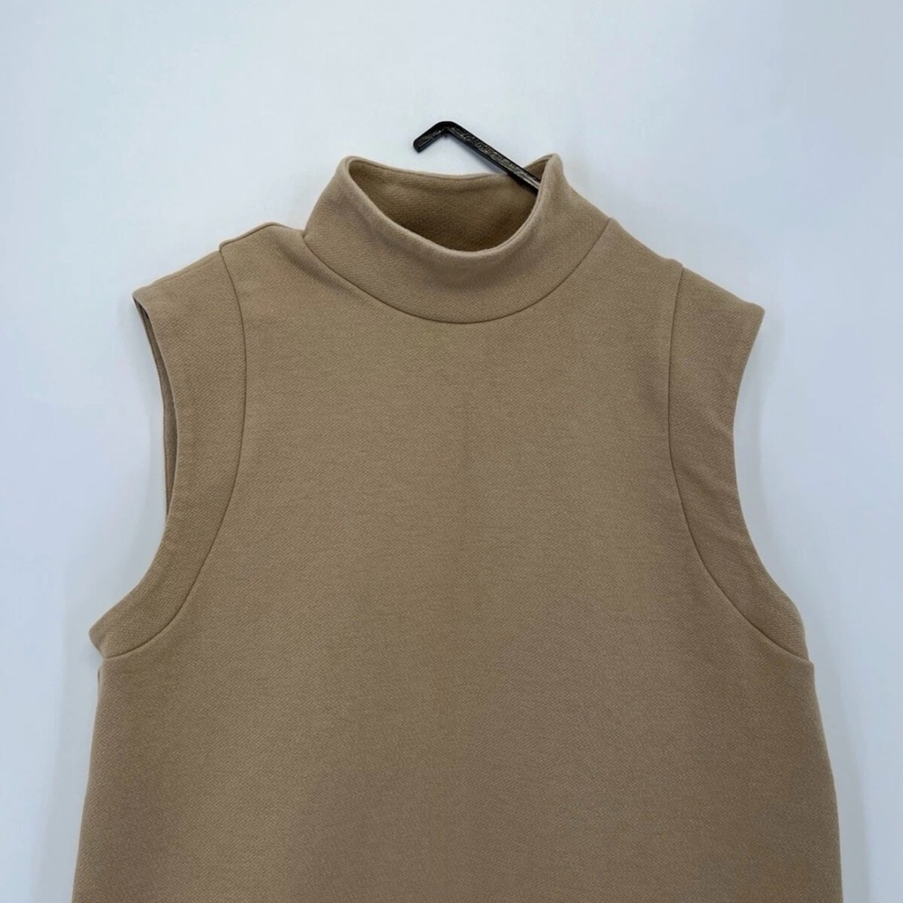 & Other Stories Sleeveless Mock Neck Mini Dress In Beige